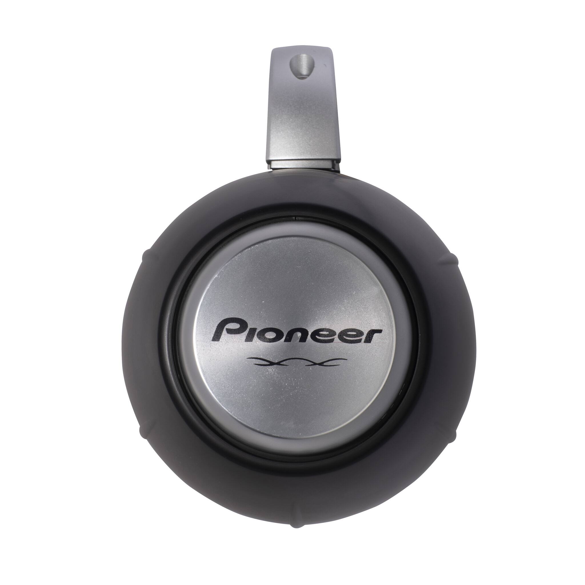 Back. Pioneer - 7.7" IPX7 Rated Tower Speaker with Built-In RGB LED Lighting - Black with Sports Grille - Black.