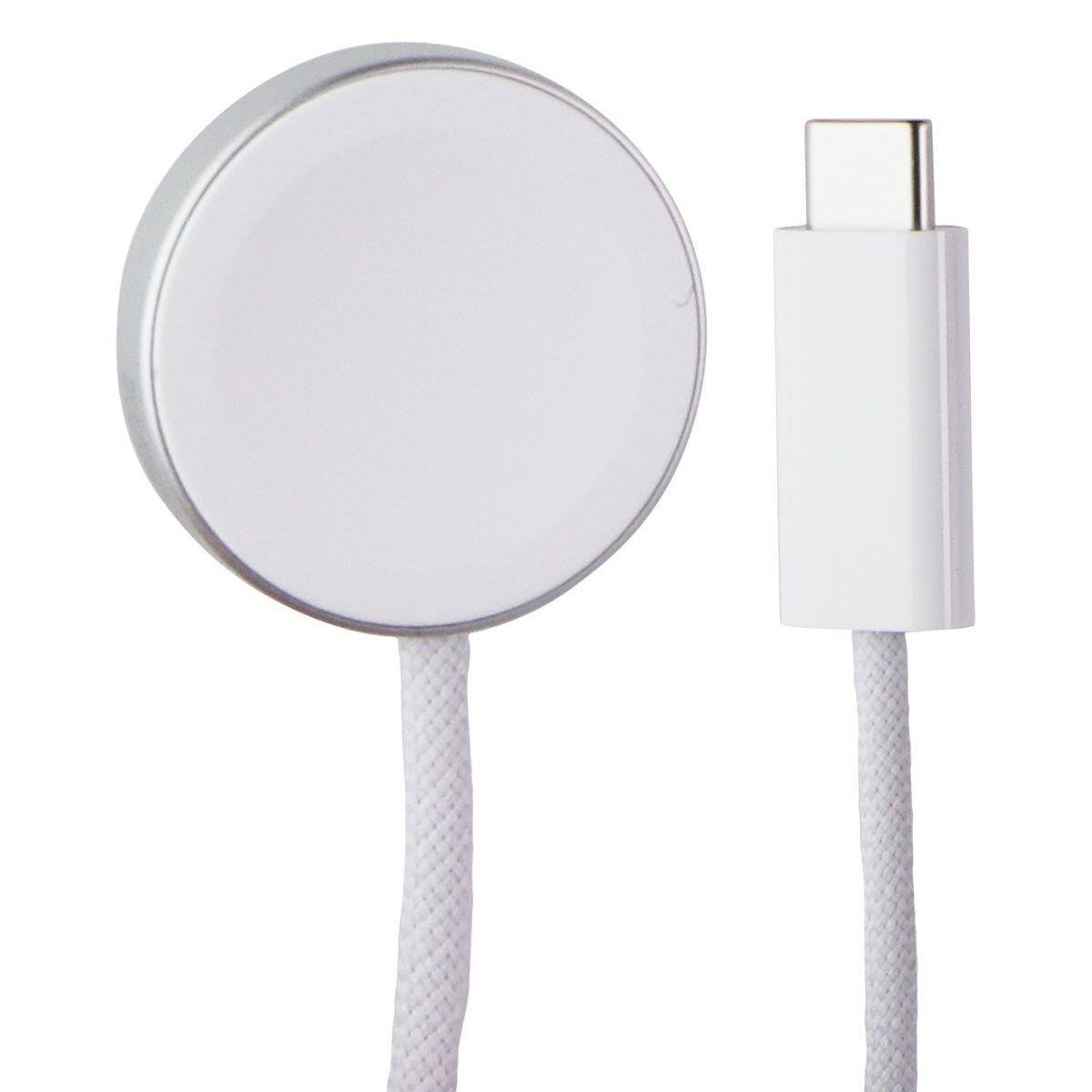 Alt View 1. Apple - Magnetic Fast Charger to USB-C 1M A2515B Braided Cable - White.