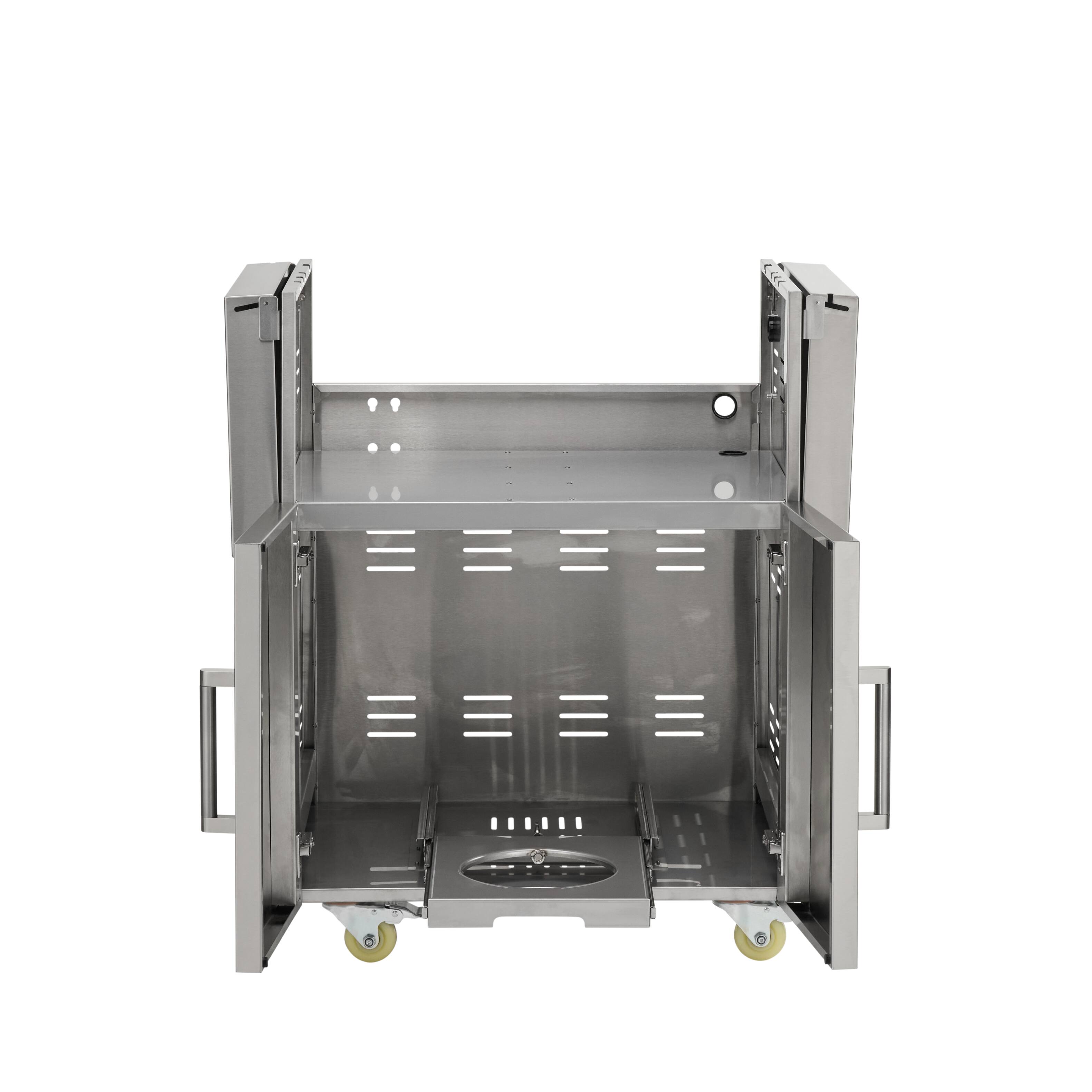 Left. Coyote Outdoor Living - Coyote Outdoor Living cart for 30" C or SL-Series Grill - Stainless Steel.