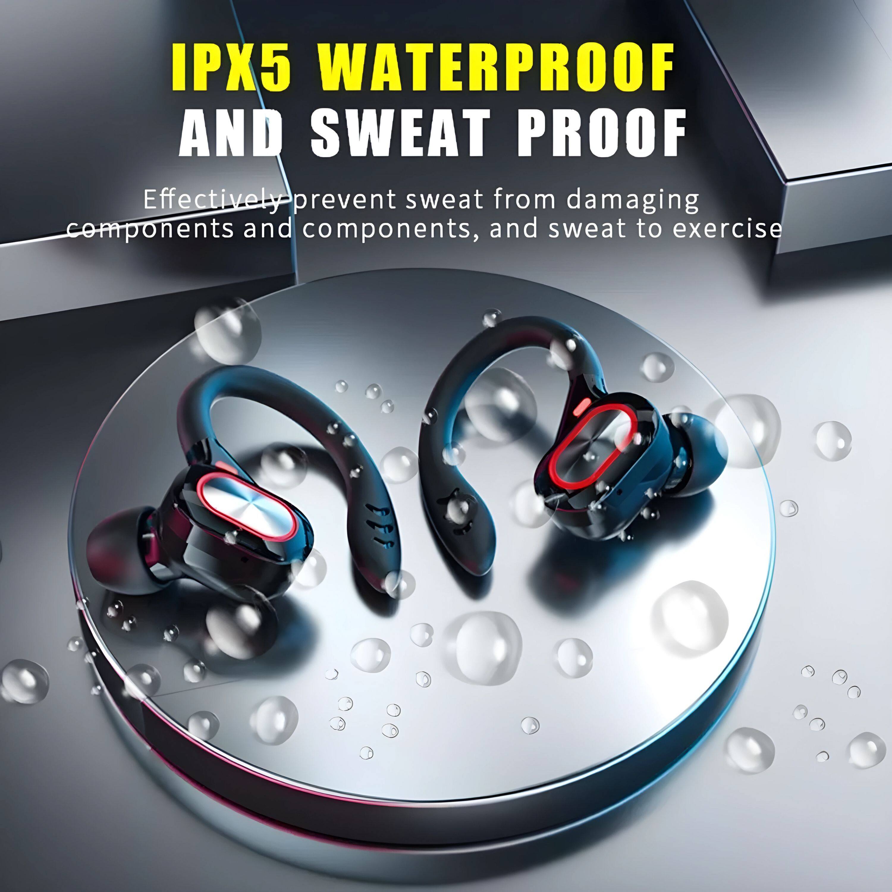 IPX5 WATERPROOF AND SWEAT PROOF

Effectively prevent sweat from damaging components and components, and sweat to exercise
