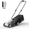 Front. Litheli - Litheli 20V U20 Series 14-Inch Cordless Brushless Lawn Mower, With 5.0Ah Battery.