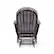 Alt View 12. Storkcraft - Hoop Glider and Ottoman - Espresso/Gray Swirl.