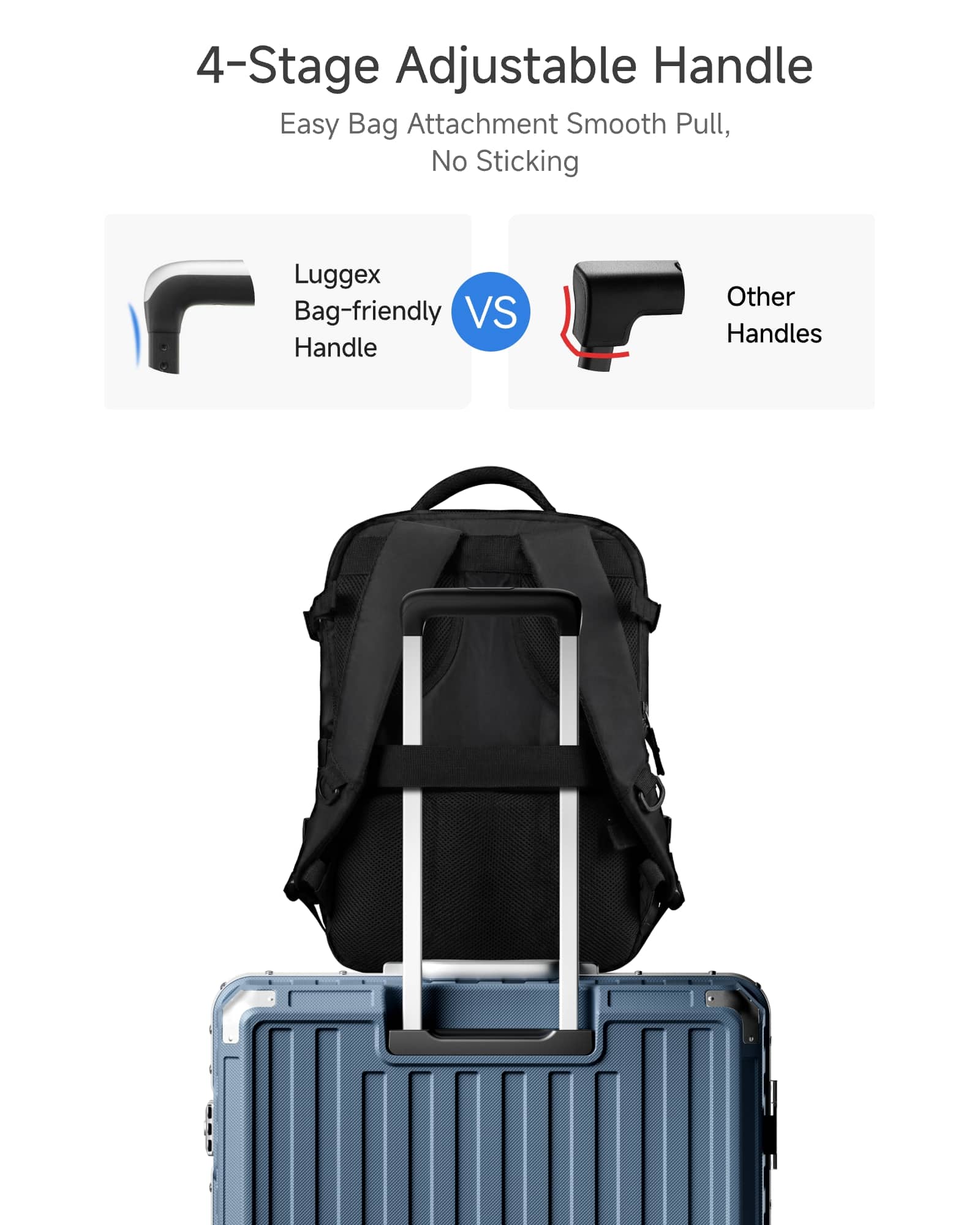 LUGGEX 20 28 Inch Aluminum Zipperless Polycarbonate Luggage Set ZX