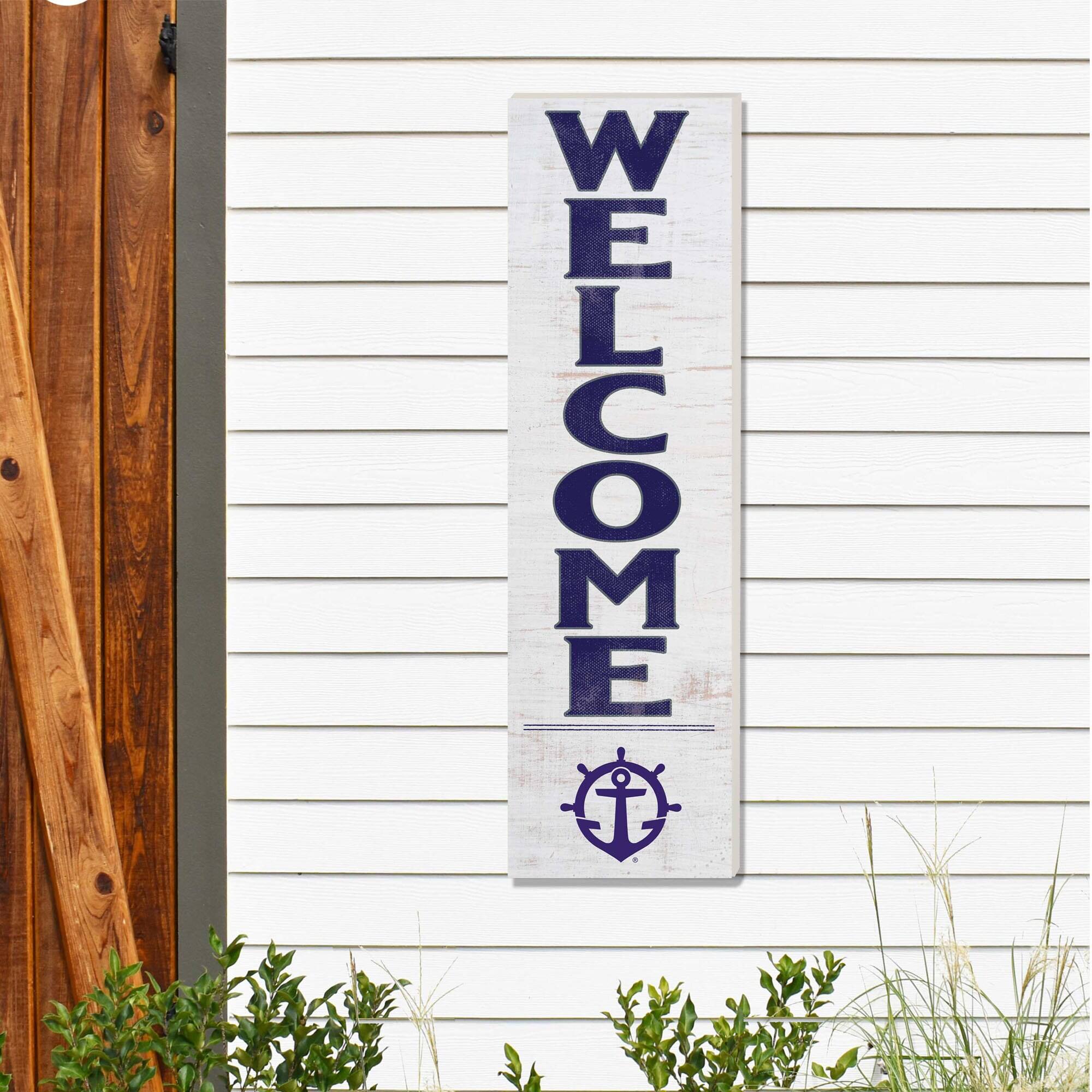 Alt View 1. Jardine - Portland Pilots 10'' x 35'' Indoor/Outdoor Welcome Sign - White.