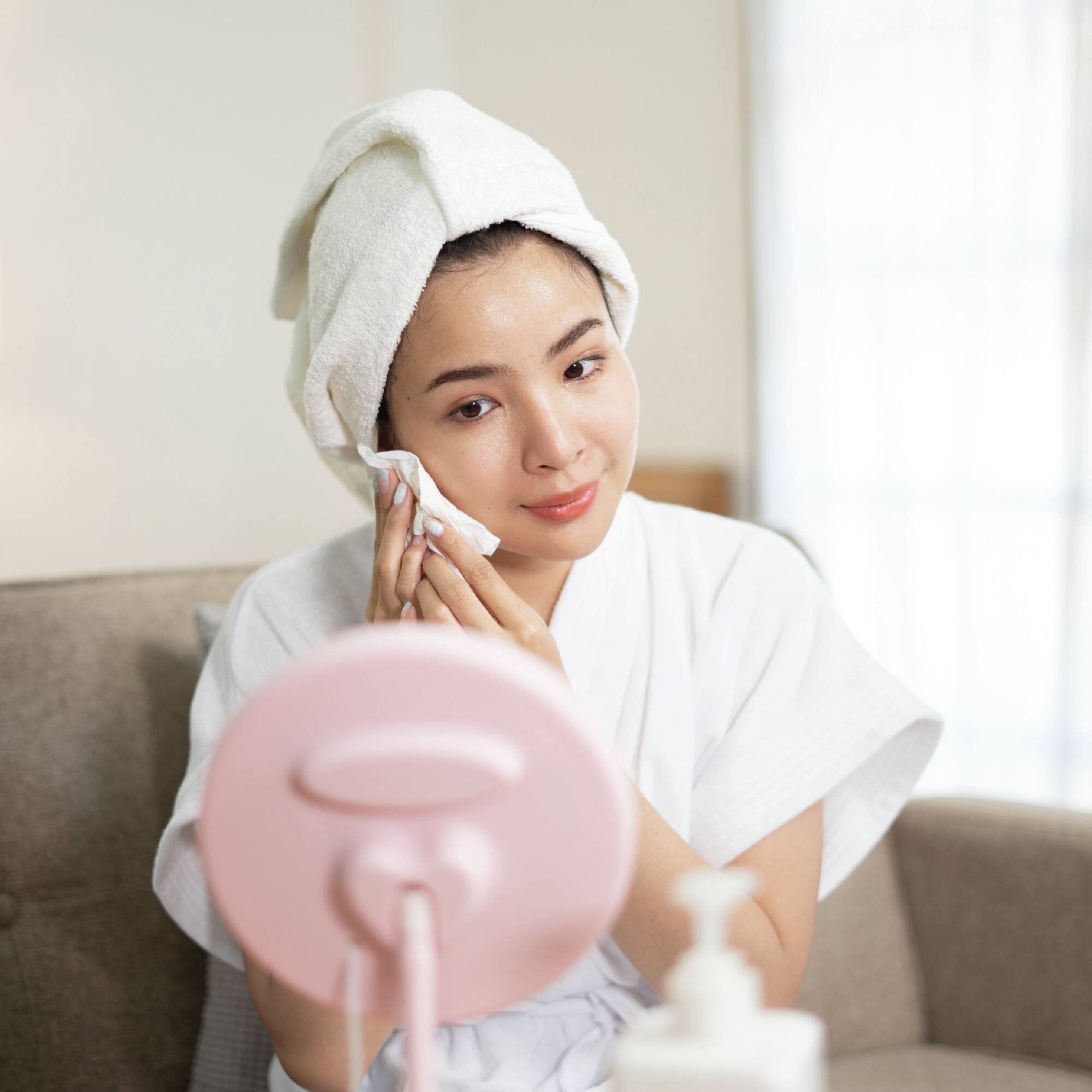 Back. Pursonic - Glow & Go Skincare Essentials Bundle: Nano Facial Steamer + Clean Facial Towels.