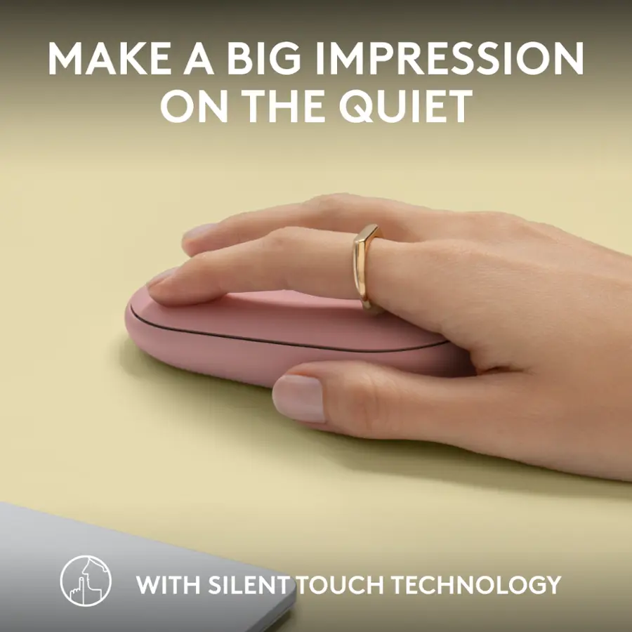 2 Inche Mouse Logitech Pebble Mouse 2 M350s Slim Lightweight Wireless Bluetooth ...