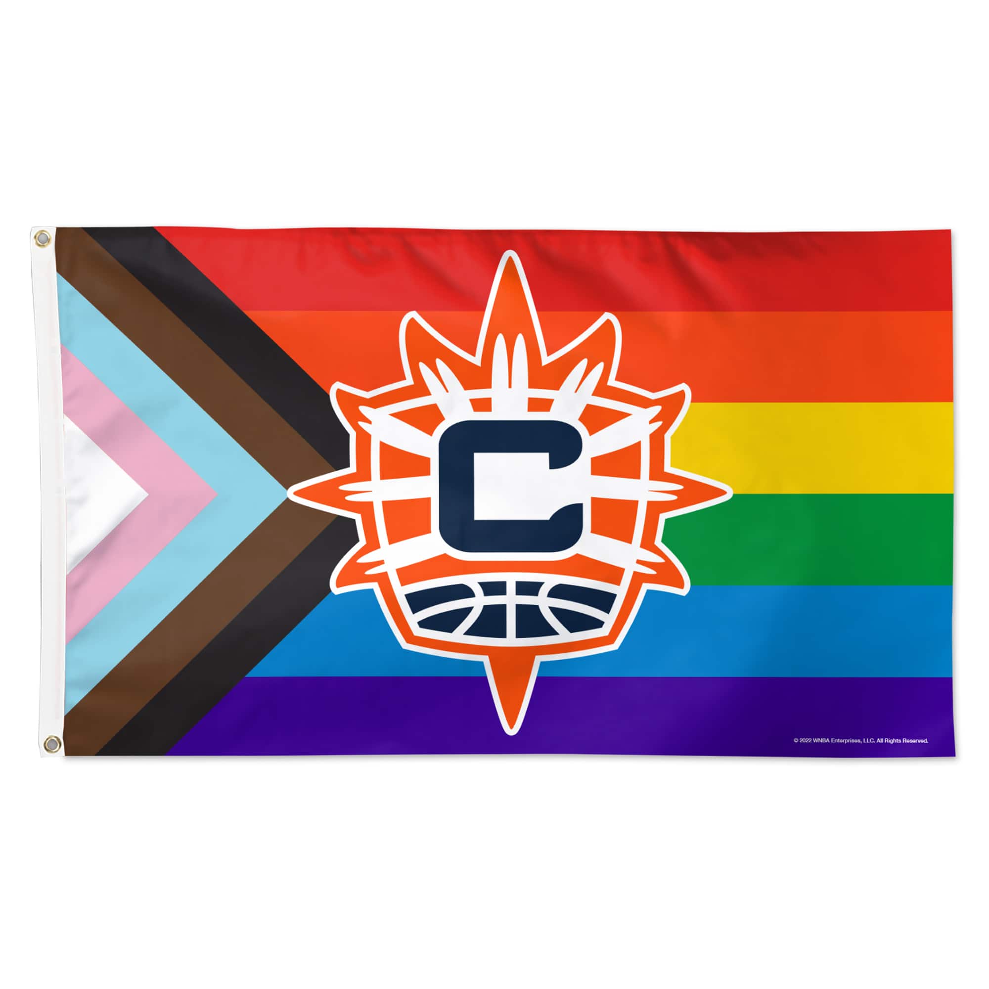 WinCraft - Connecticut Sun 3' x 5' Pride Single-Sided Flag - Multicolor