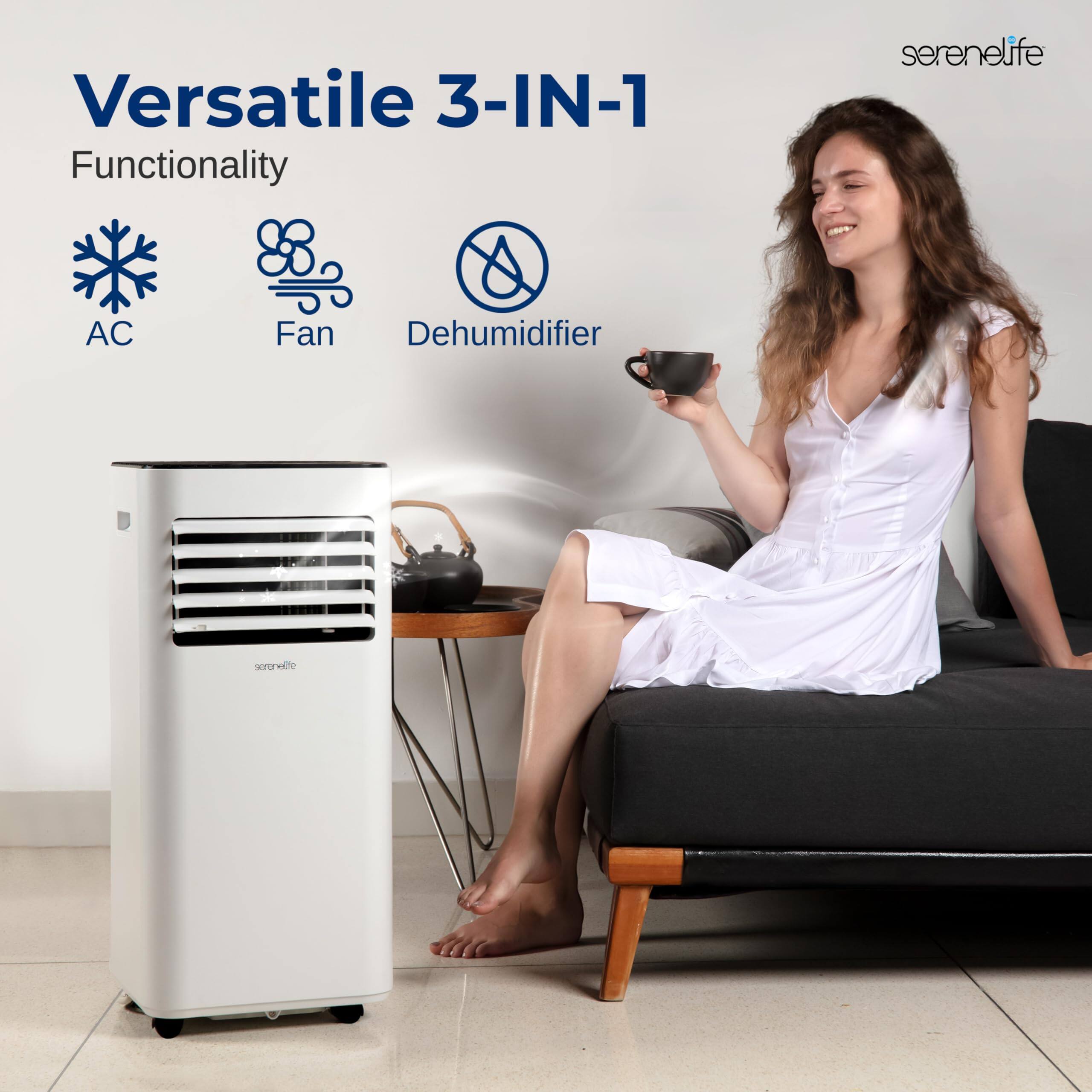 Versatile 3-IN-1 Functionality  
serenelife AC Fan Dehumidifier