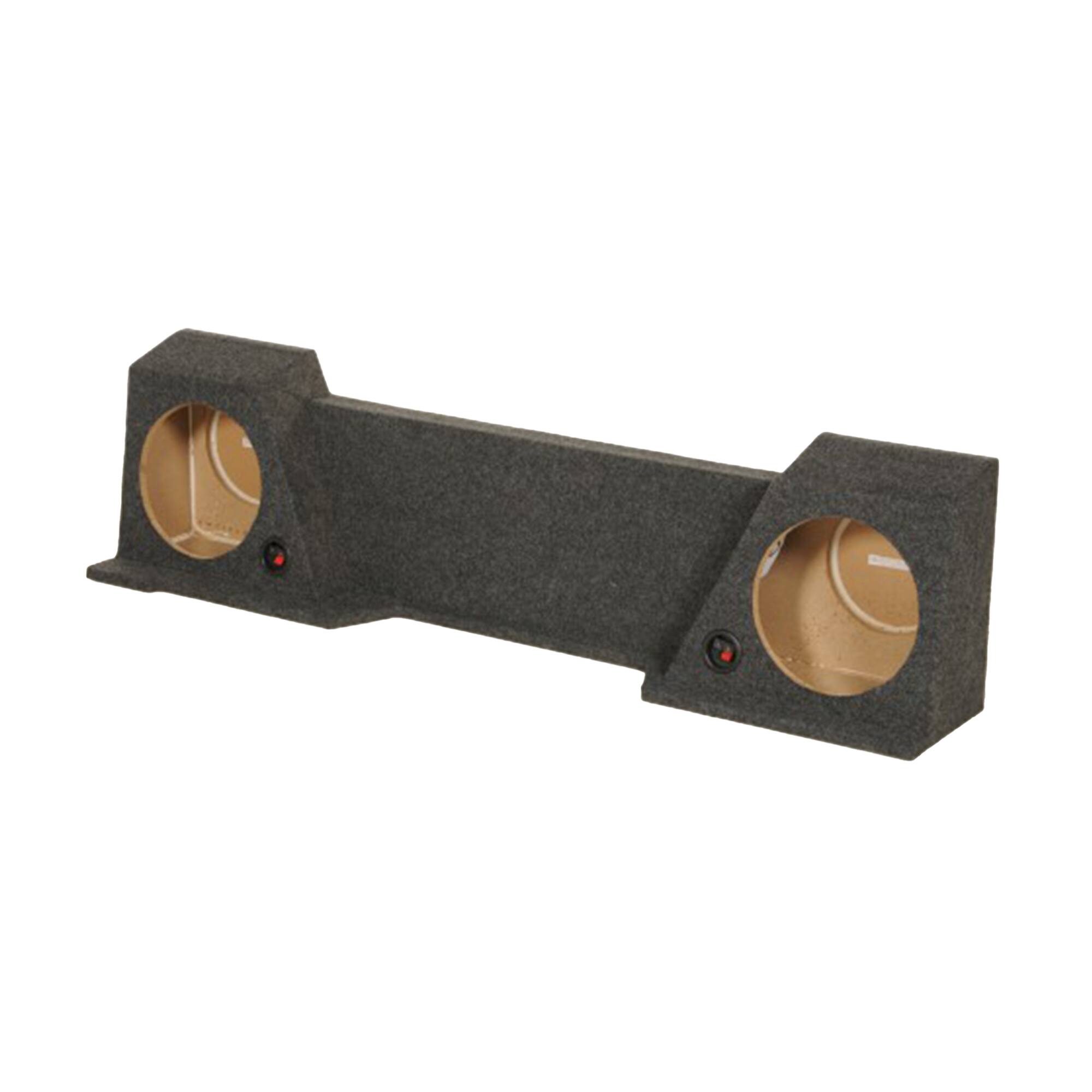 Alt View 5. QPower - QPower Dual 10" Sub Box for Chevy Silverado XCab and GMC Sierra XCab 2007-2013 - CHARCOAL GREY.