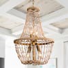 Front. Parrot Uncle - 16.5 in. 4-Light Antique Gold Crystal Rope Chandelier - Antique Gold.