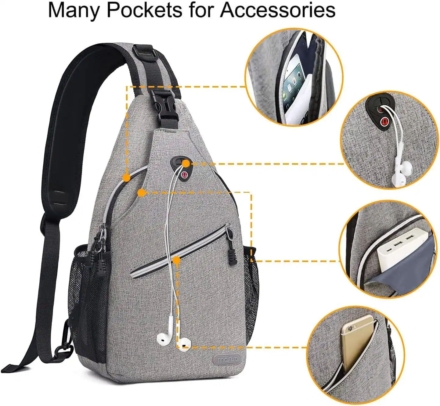 Many Pockets for Accessories