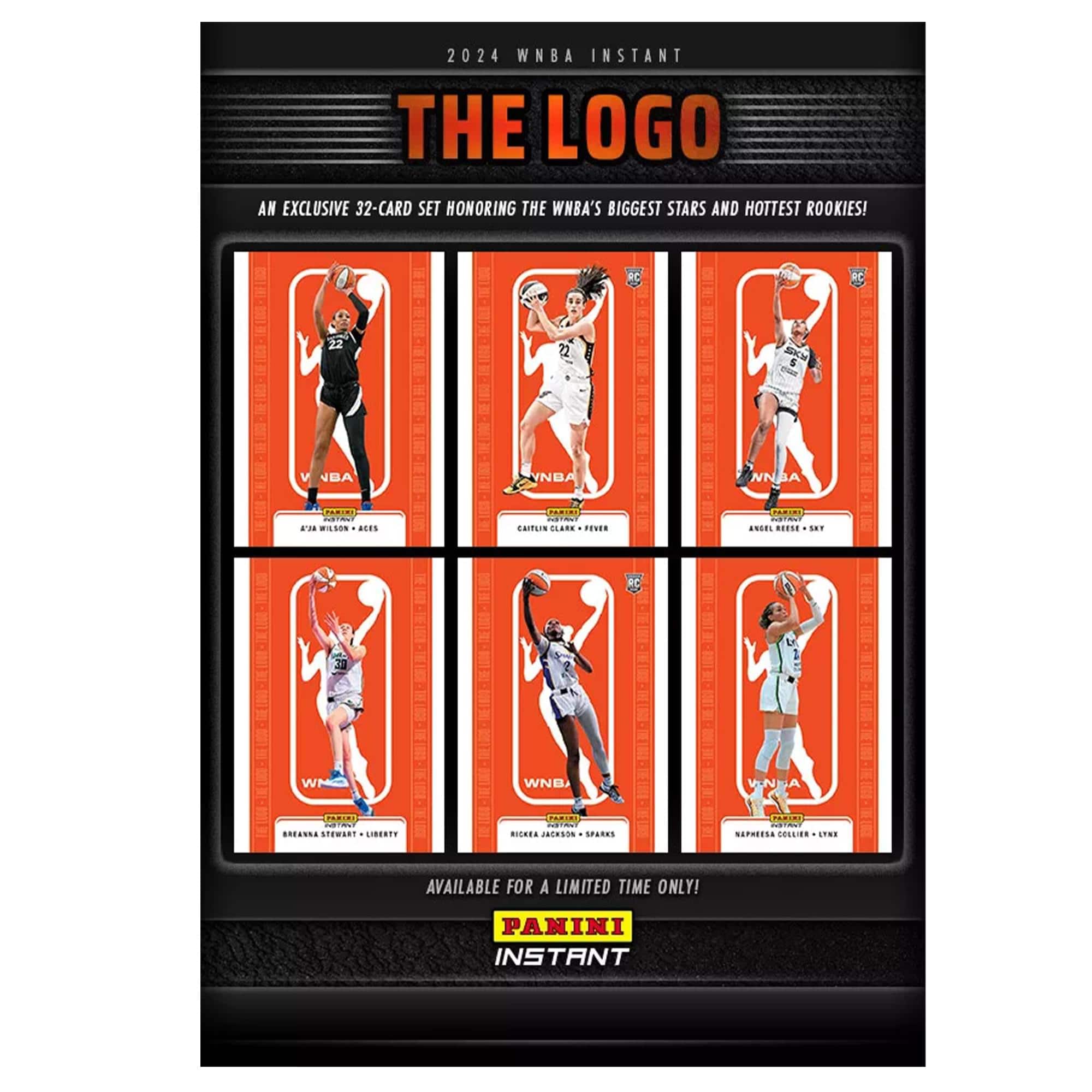 WNBA 2024 Panini The Logo Instant Set | 32 Cards - Orange