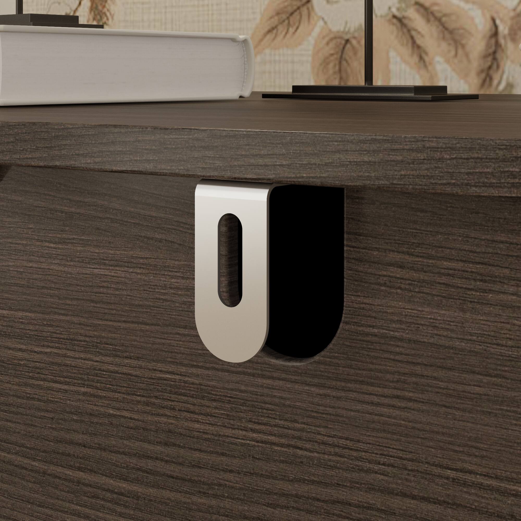 Alt View 6. Famapy - Famapy 3 - Drawer Nightstand: Organized Storage + Anti - Tipping Safety - Brown.