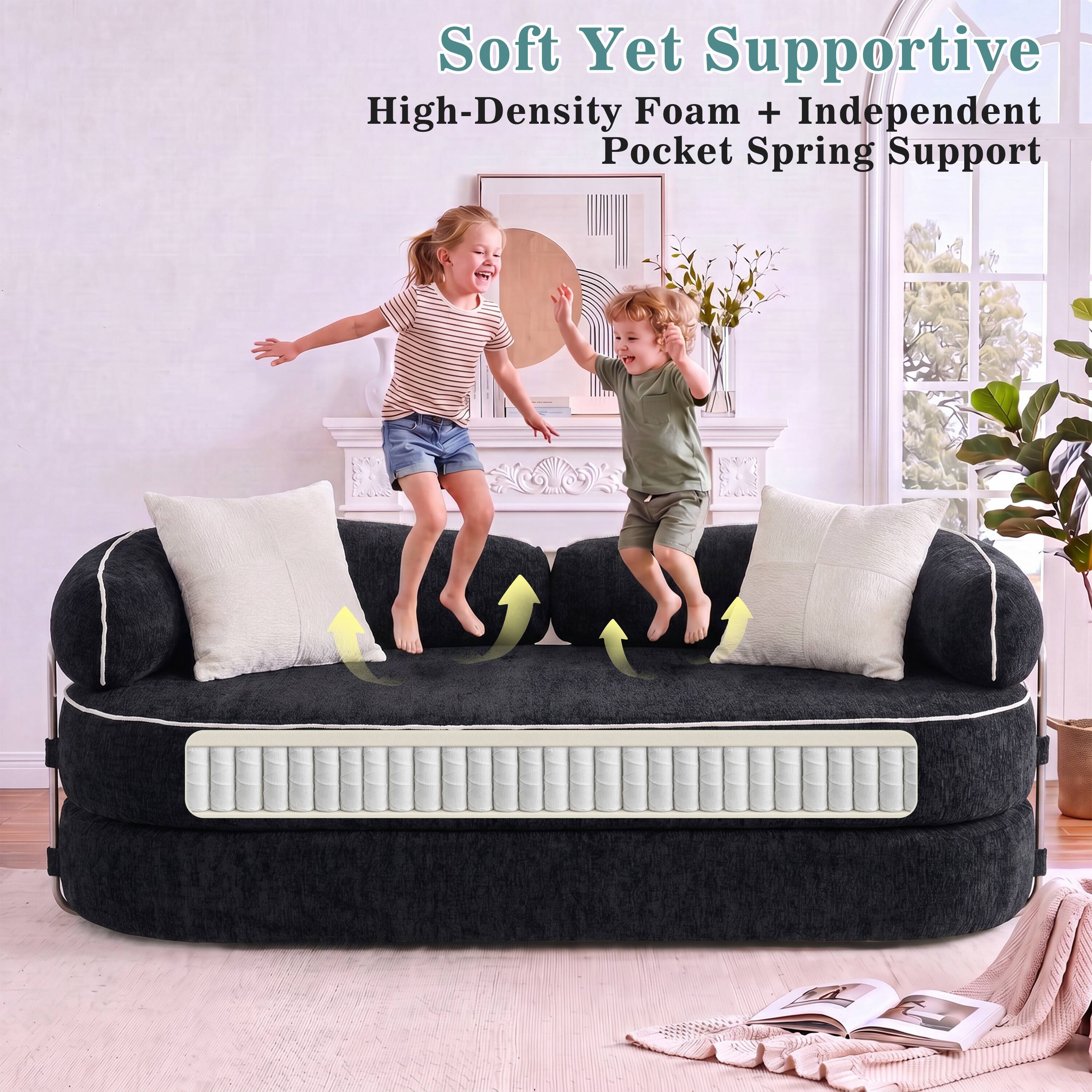 Soft Yet Supportive  
High-Density Foam + Independent Pocket Spring Support