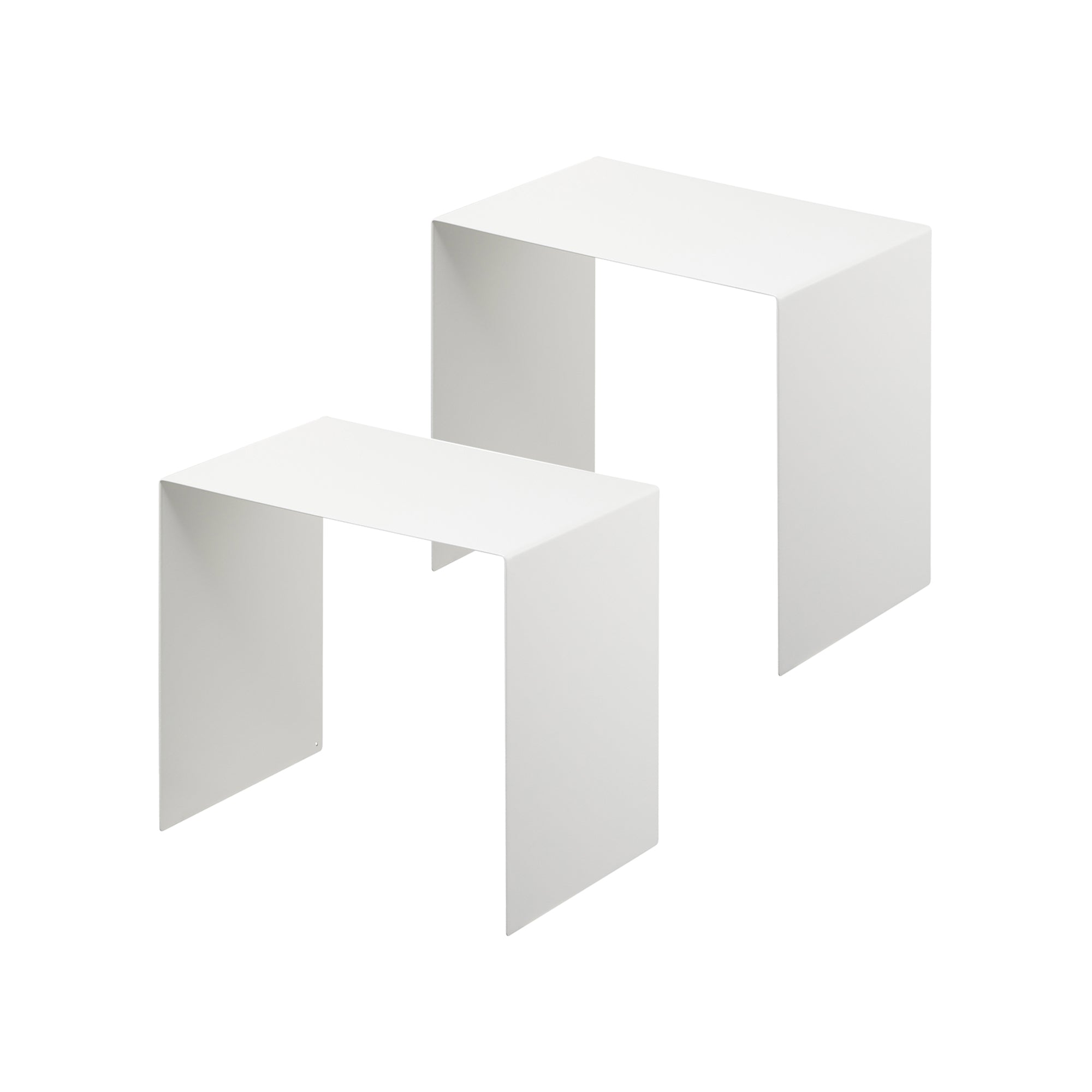 Alt View 5. Yamazaki Home - Riser (Set of 2) - Steel - White.