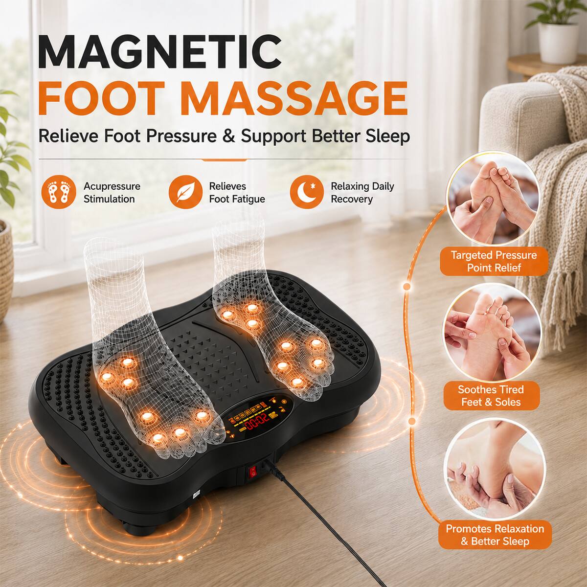 Tolife Vibration Plate Exercise Machine with Remote Control and ...