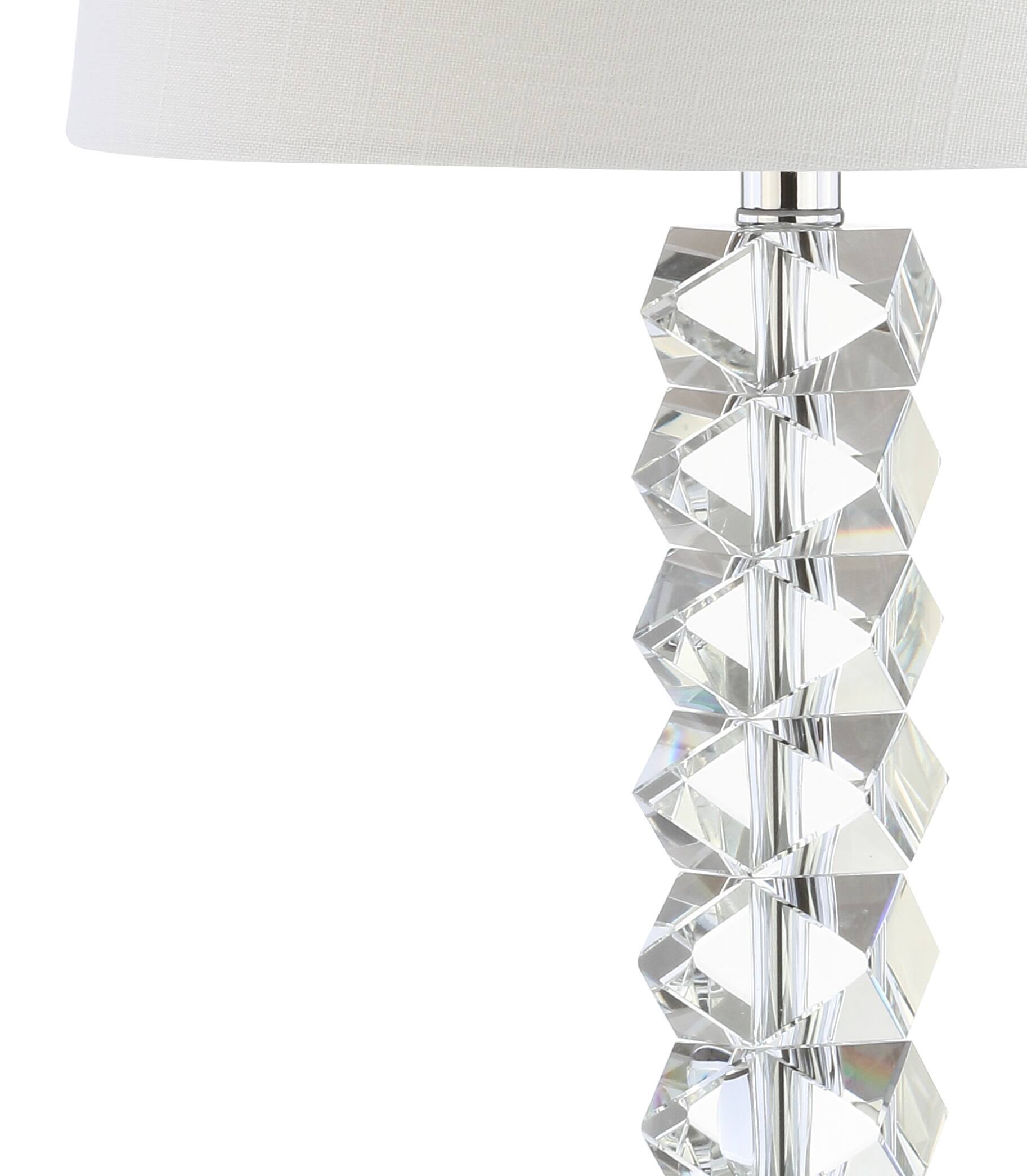 Alt View 6. Jonathan Y - Julia 25.5" Crystal LED Table Lamp, Clear - Clear.