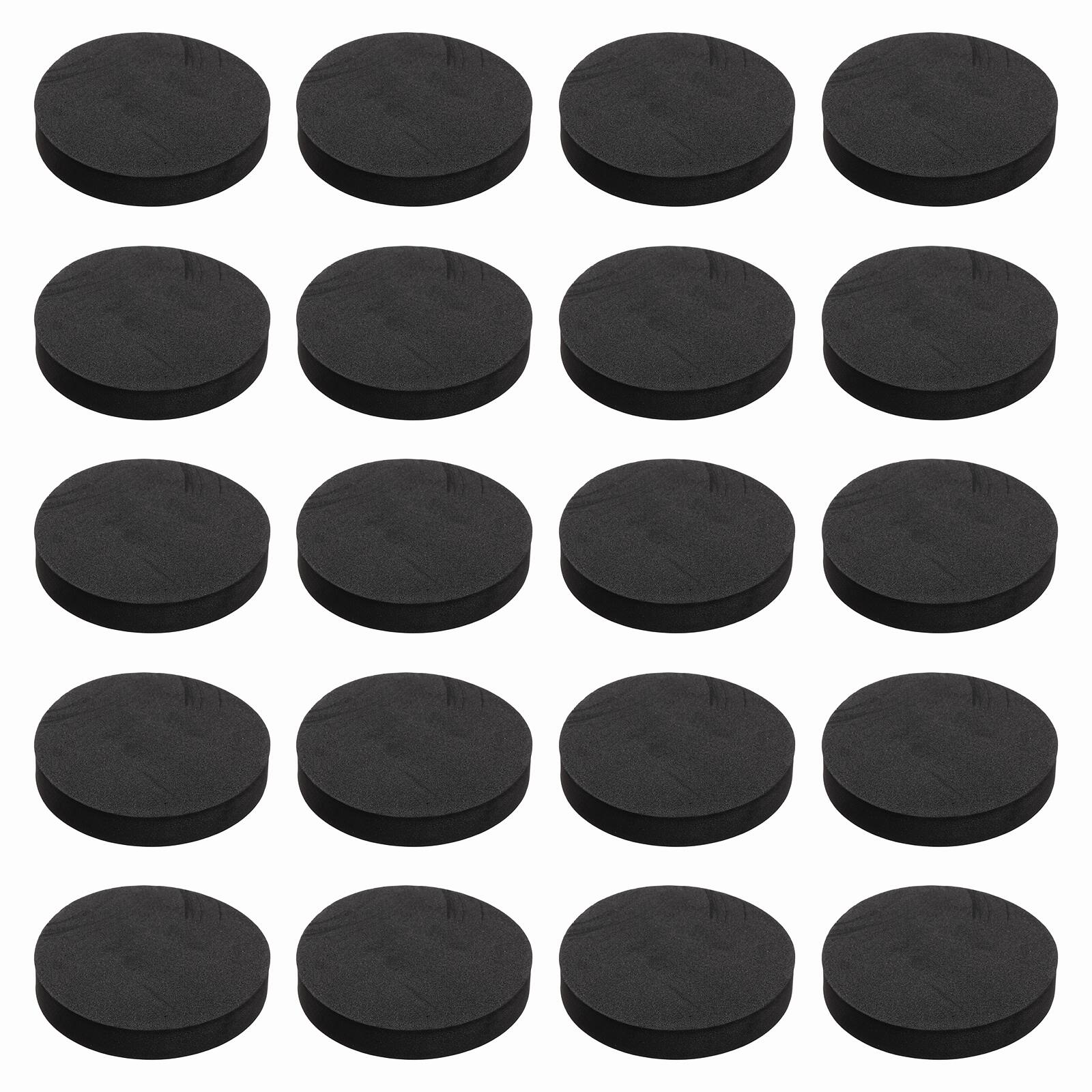 Unique Bargains - Single Sided Speaker Isolation Pads 70x12mm Round EVA Acoustic Foam Anti-Vibration Feet for Speaker Subwoofer, 32pcs - Black price history on PriceWatchPro