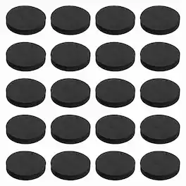 Unique Bargains - Single Sided Speaker Isolation Pads 70x12mm Round EVA Acoustic Foam Anti-Vibration Feet for Speaker Subwoofer, 32pcs - Black