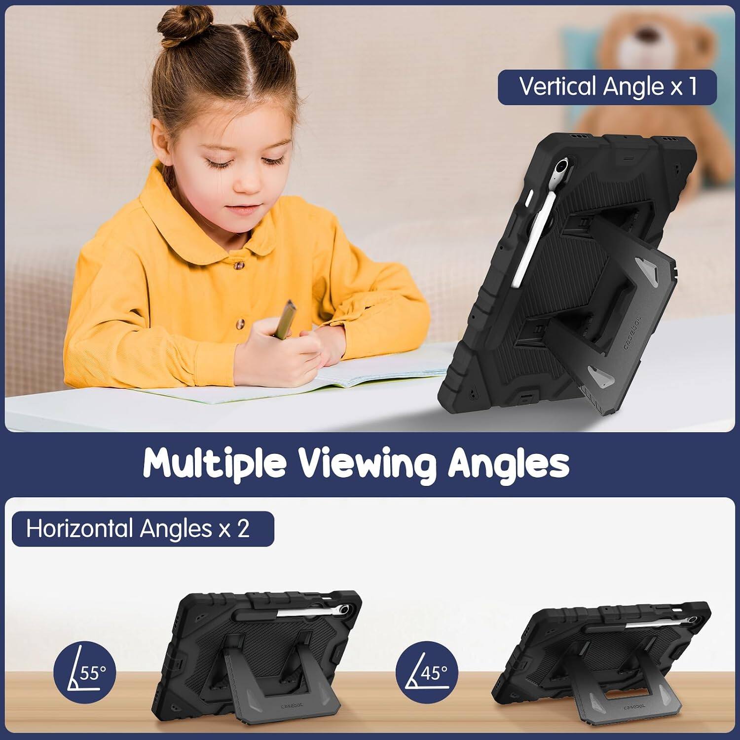 Vertical Angle x 1  
Multiple Viewing Angles  
Horizontal Angles x 2  
55° 45°