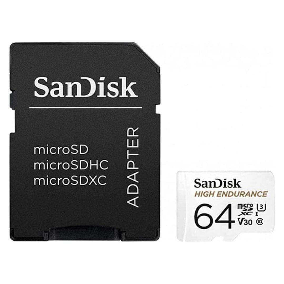 SanDisk microSD microSDHC microSDXC ADAPTER SanDisk HIGH ENDURANCE 64GB microSDXC I V30 C10