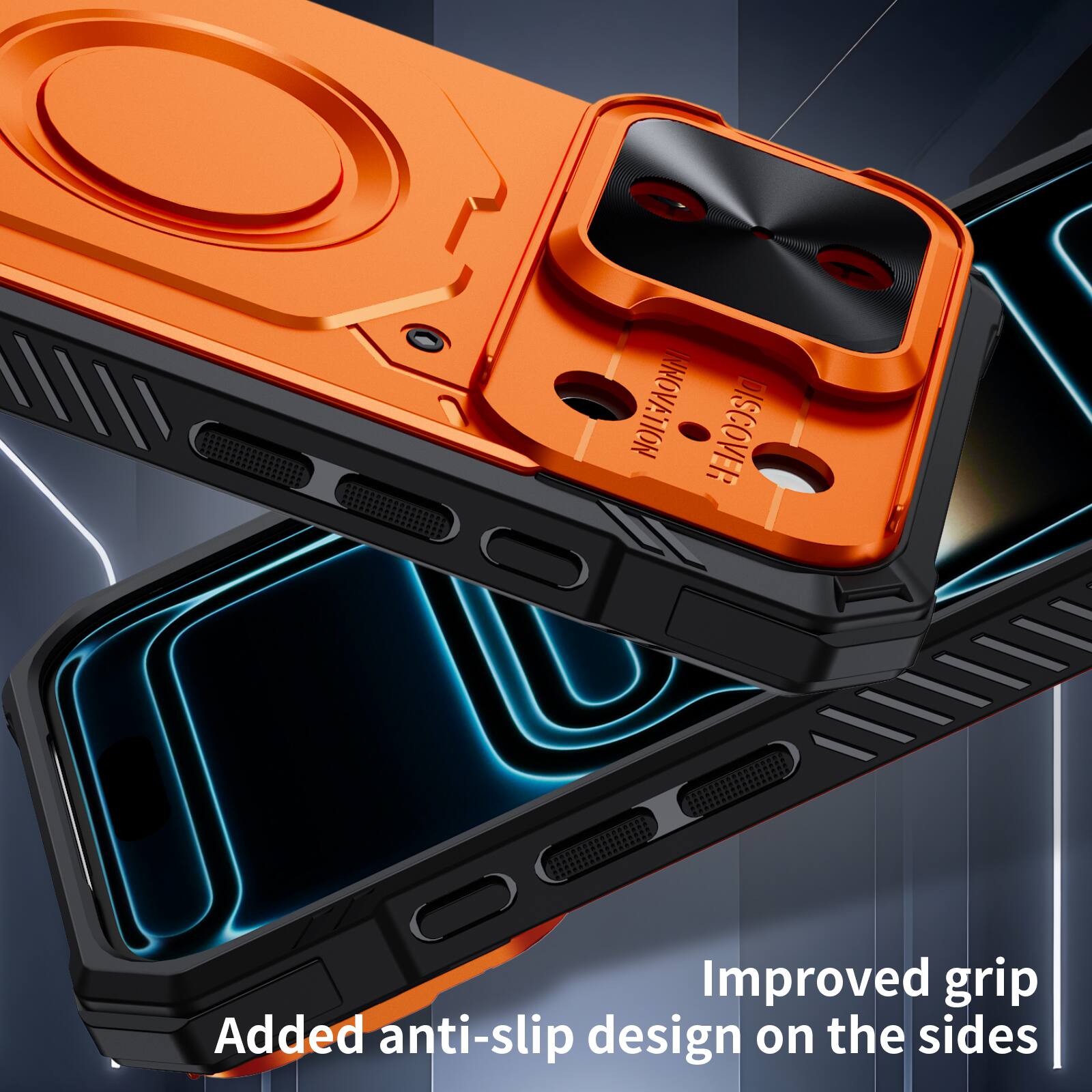INNOVATION DISCOVER

Improved grip
Added anti-slip design on the sides