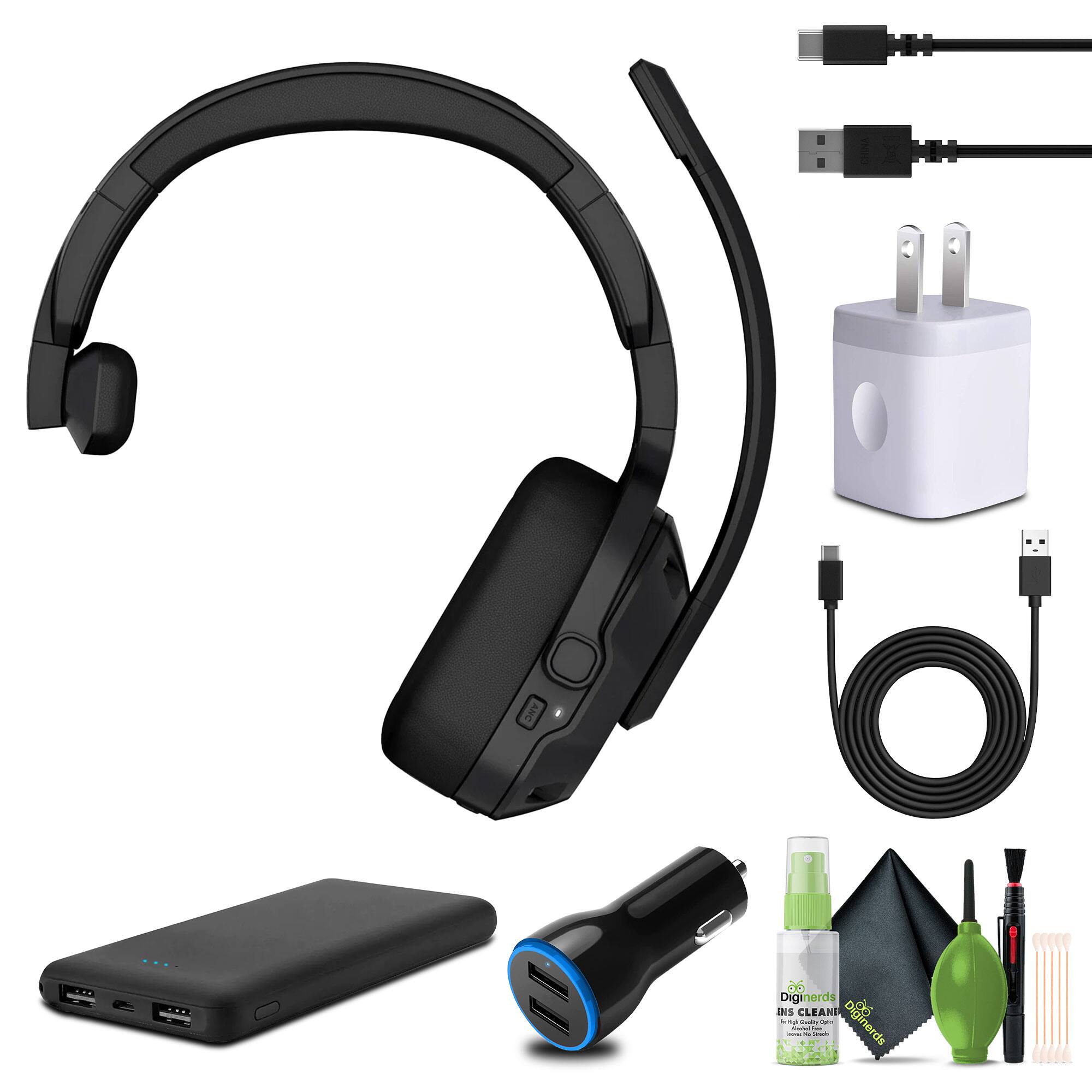 Garmin - dēzl Headset 110, Single-Ear Premium Trucking Headset Bundle - Black