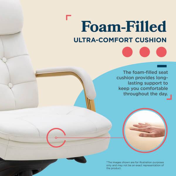 Foam-Filled ULTRA-COMFORT CUSHION

The foam-filled seat cushion provides long-lasting support to keep you comfortable throughout the day.

The images shown are for illustration purposes only and may not be an exact representation of the product.