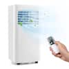 Front. Costway - 5000 BTU Portable Air Conditioner Cools up to 250 Sq.Ft 3-in-1 AC Unit With Cool Dehum Fan Sleep Mode - White.