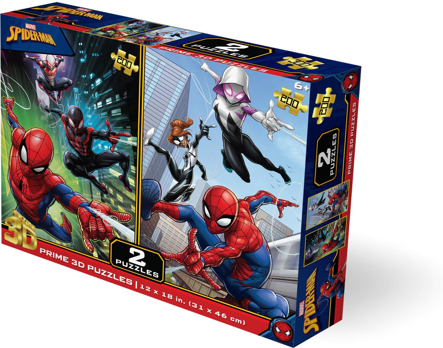 - OURMAN MARVEL SPIDERMAN BRIME PUZZLES BU - P 30 ES 200 UREL 85 6+ + 200 200 2 PUZZLES 3D PRIME 2 3D PUZZLES PUZZLES I 12 x 18 in. SPIDERMAN (31 x MARVEL 46 cm) PUZZLES 3D PRIME