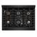 Angle. ZLINE - ZLINE 36 in. Paramount Gas Rangetop with 6 Burner DuoPro Cooktop (PSRTB-36) - Black Stainless Steel.