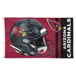 WinCraft - Arizona Cardinals Alternate Helmet Single-Sided 3' x 5' Deluxe Flag - Multicolor