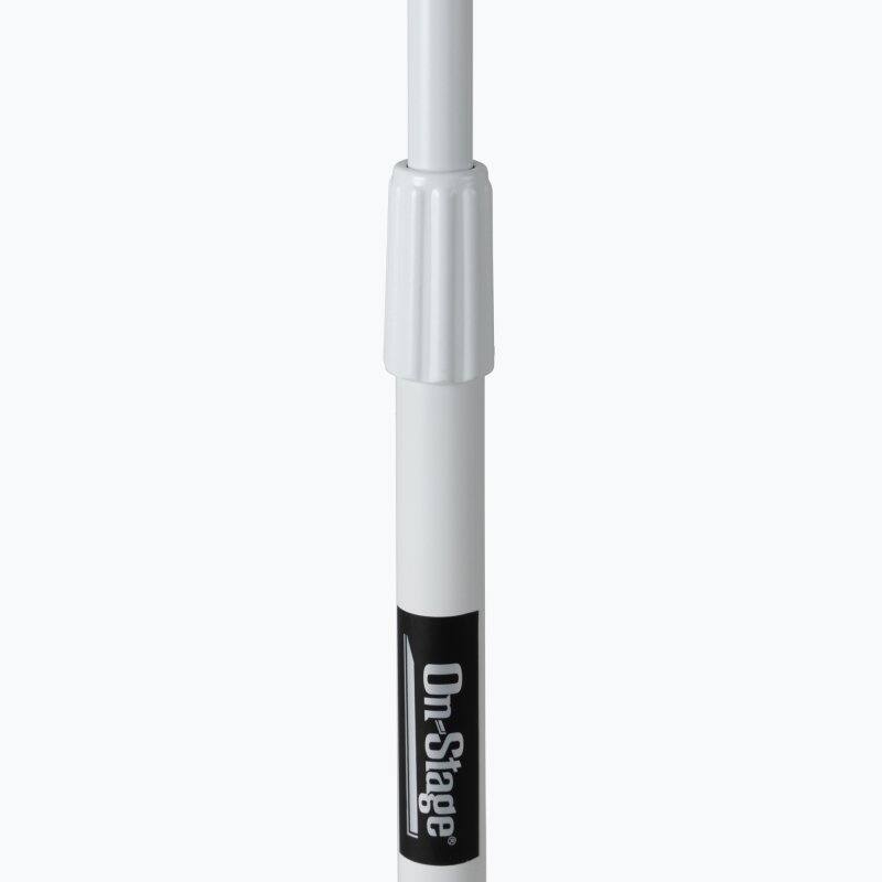 Left. On Stage Stands - On-Stage MS7801W Telescoping Microphone Boom Stand, White - Black.