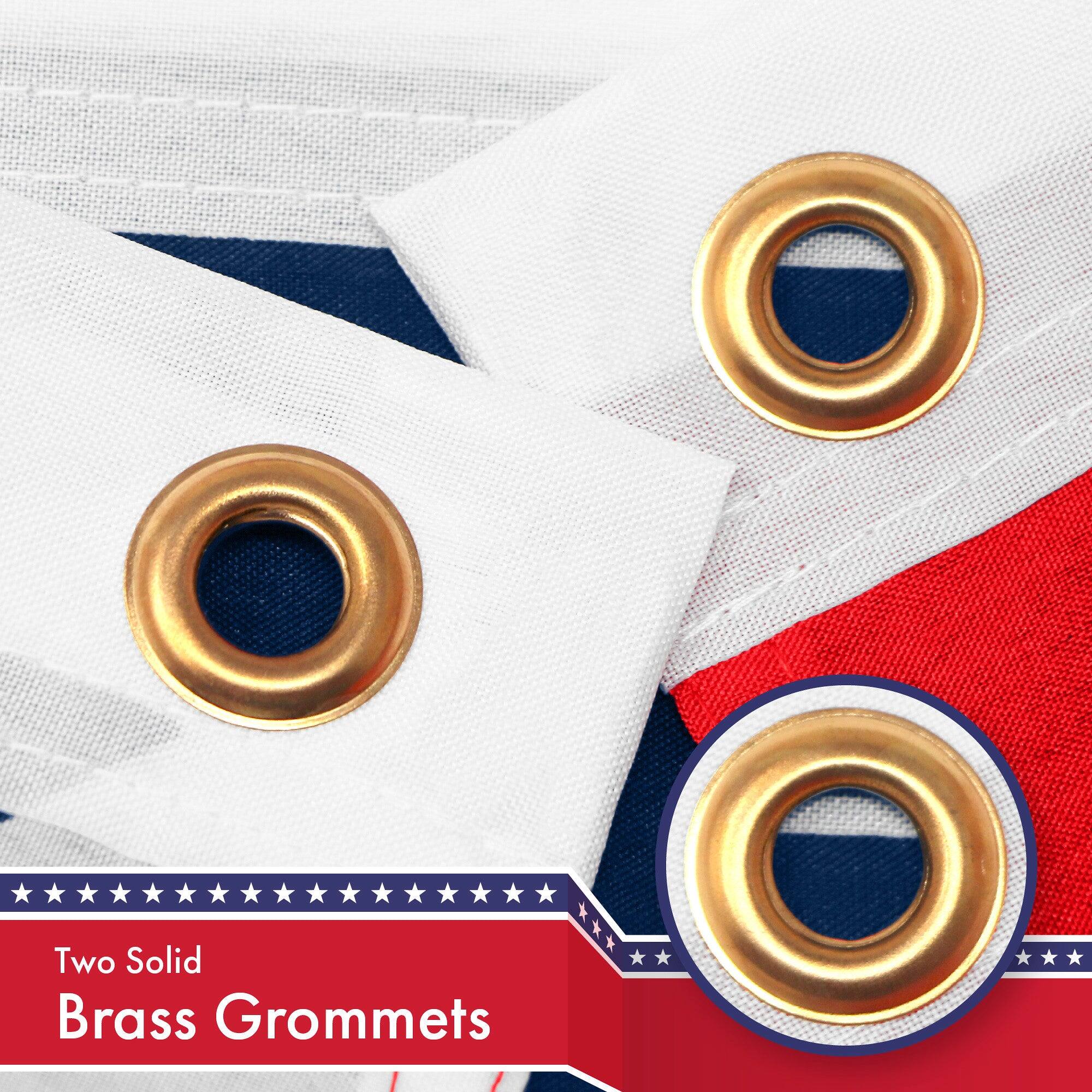 Two Solid Brass Grommets