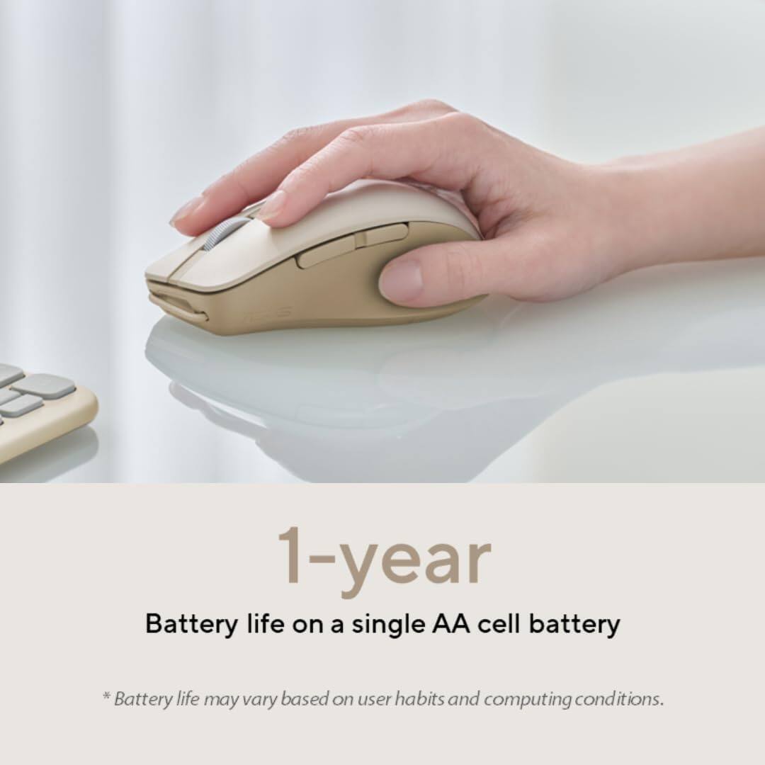 1-year Battery life on a single AA cell battery  
Battery life may vary based on user habits and computing conditions.
