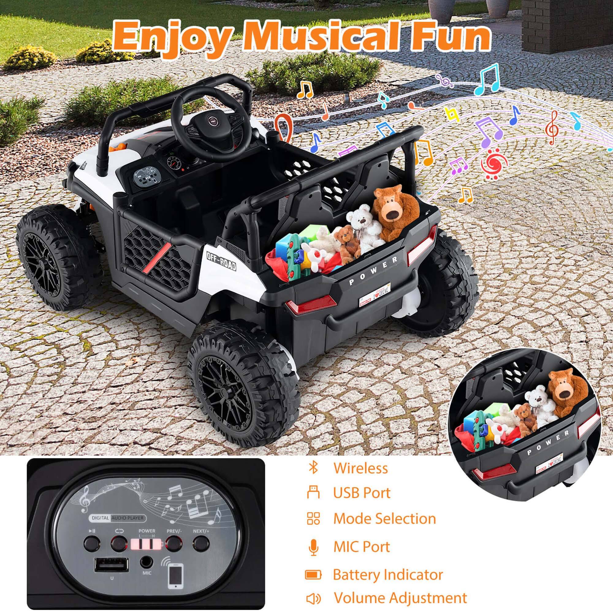 Enjoy Musical Fun

- Wireless
- USB Port
- Mode Selection
- MIC Port
- Battery Indicator
- Volume Adjustment