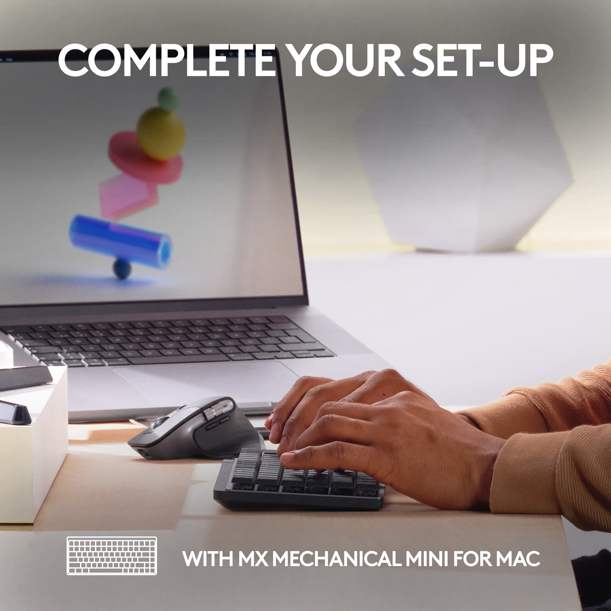 Complete your set-up with the MX Mechanical Mini for Mac.