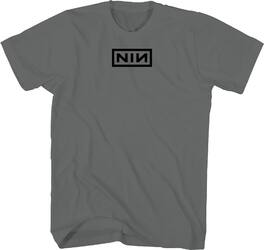PopMarket - Nine Inch Nails - Nine Inch Nails - High Density Logo T-Shirt -Large Charcoal 20921046A3 - APPAREL - Multicolor