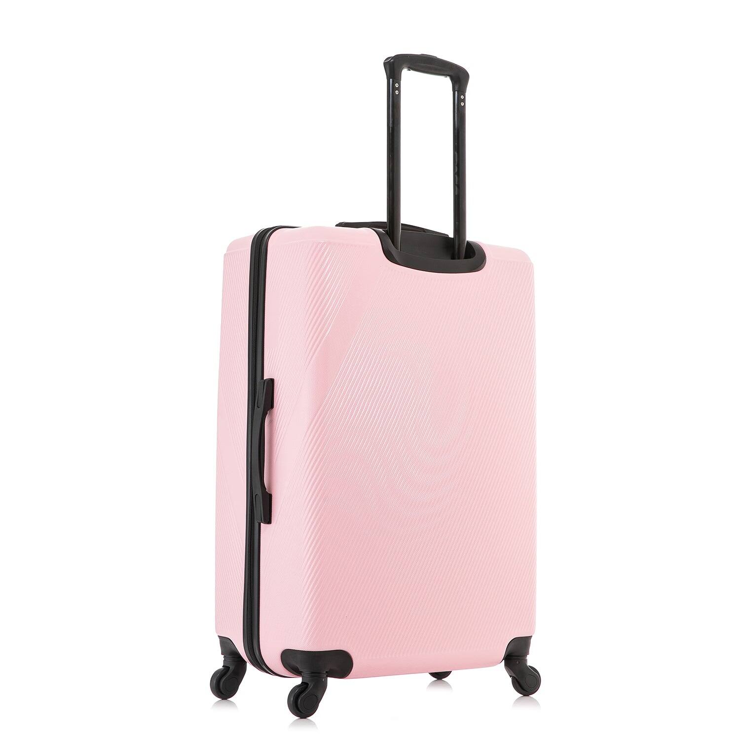 Alt View 1. DUKAP - Discovery Lightweight Hardside Spinner 3 Piece Luggage Set  20"/24"/28" - PINK.