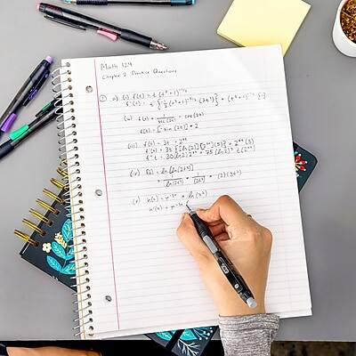 Sure, here is the corrected and grouped text from the image:

**Math 42 Homework 1**

**Problem 2: Find the derivatives**

(a) \( f(x) = (x^2 + 1)(x^3 - 2x) \)
\[ f'(x) = (2x)(x^3 - 2x) + (x^2 + 1)(3x^2 - 2) \]
\[ = 2x^4 - 4x^2 + 3x^4 - 2x^2 + 3x^2 - 2 \]
\[ = 5x^4 - 3x^2 - 2 \]

(b) \( f(x) = \frac{x^2 + 1}{x^3 - 2x} \)
\[ f'(x) = \frac{(2x)(x^3 - 2x) - (x^2 + 1)(3x^2 - 2)}{(x^3 - 2x)^2} \]
\[ = \frac{2x^4 - 4x^2 - 3x^4 + 2x^2 - 2}{(x