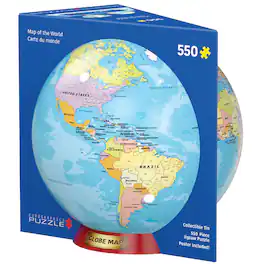 Eurographics - Eurographics: Puzzle Tin: World Map - 550 Piece Jigsaw