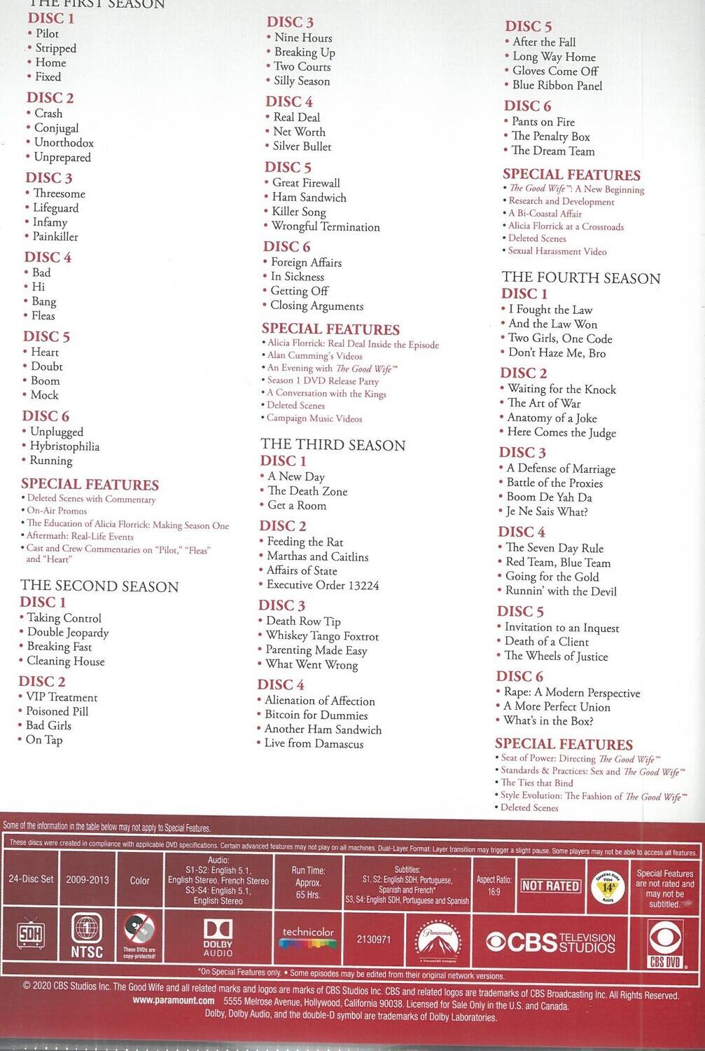 Alt View 1. The Good Wife: The Complete Series   - DVD.