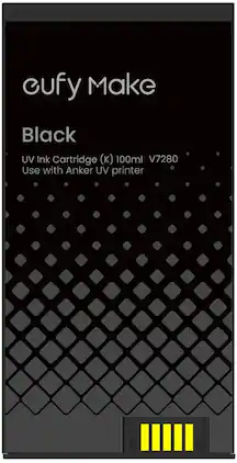 eufy - eufyMake UV Ink Cartridge for E1 Printer — 100 mL - V7280010 - Black