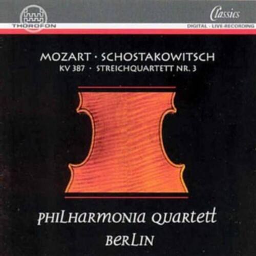 THOROFON Classics  
DIGITAL LIVE RECORDING  

MOZART • SCHOSTAKOWITSCH  
KV 387 • STREICHQUARTETT NR. 3  

PHILHARMONIA Quartett  
BERLIN
