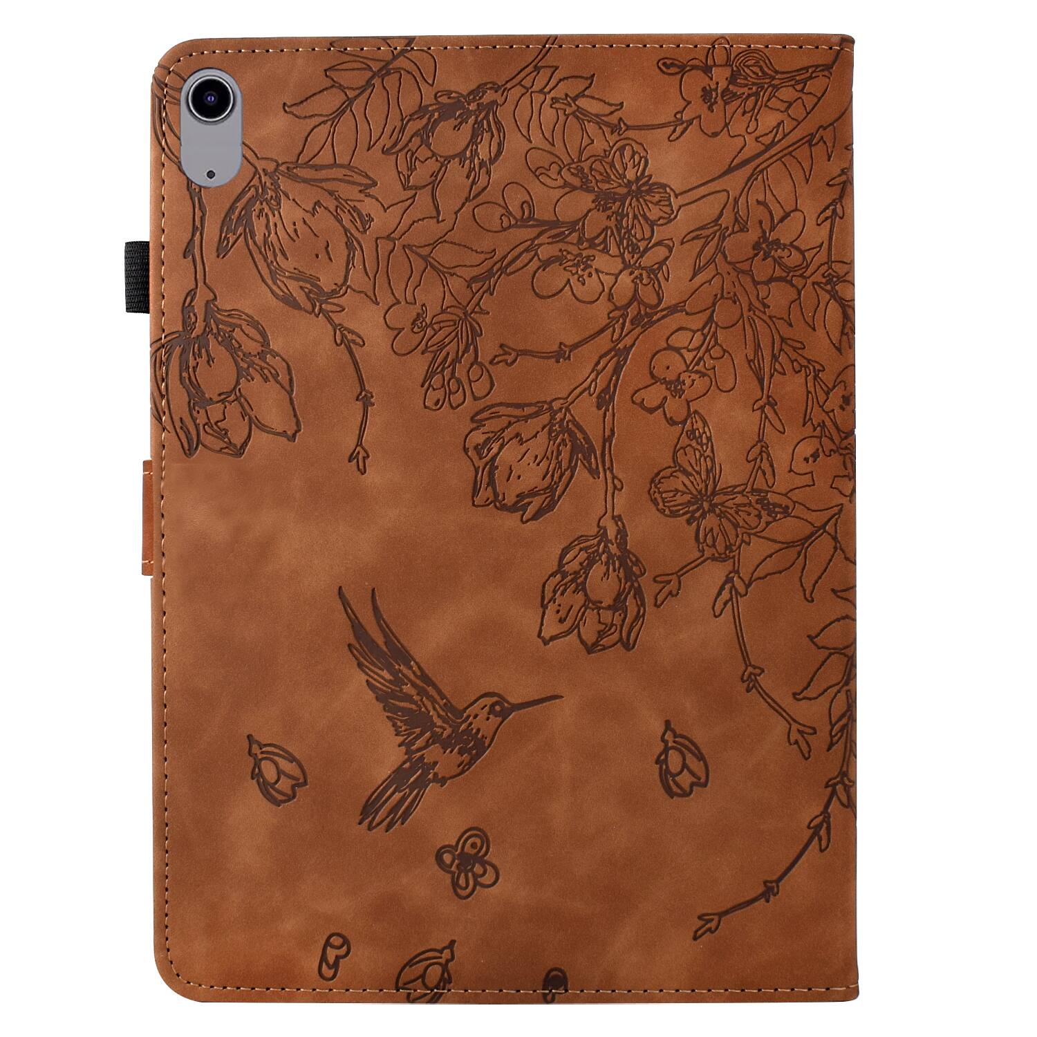 Alt View 4. Dteck - for Apple iPad (A16) 11" 2025 & iPad 10th Gen (A14 Chipset) 2022 Embossed Folio Case,PU Leather Flip Stand Tablet Cover - Brown.