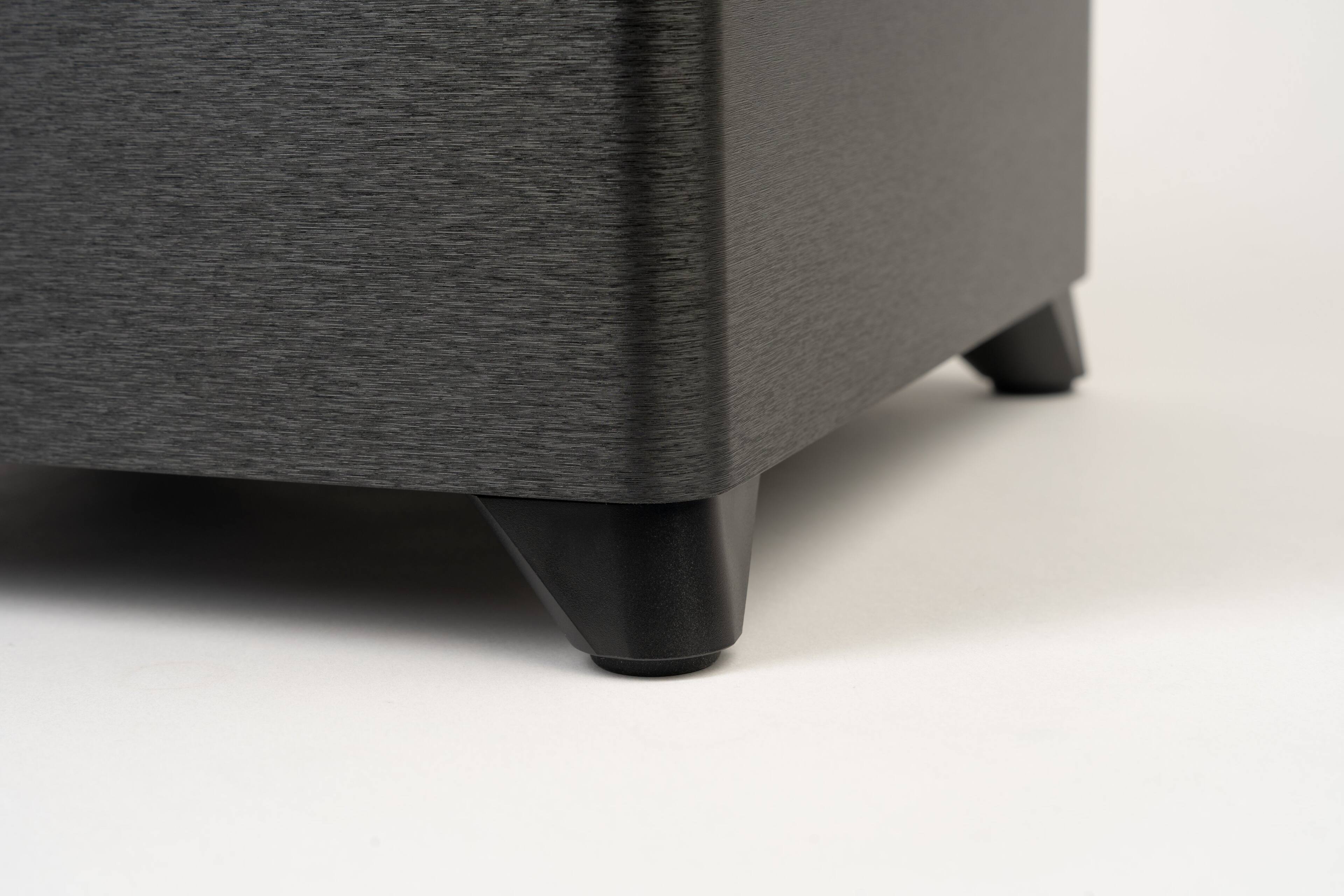 Alt View 29. MartinLogan - Dynamo Foundation 10, 10” Sealed, Powered Subwoofer, with Magnitude MT-400 Amplifier, DSP-Optimized, and Wireless Ready - Brushed Black.