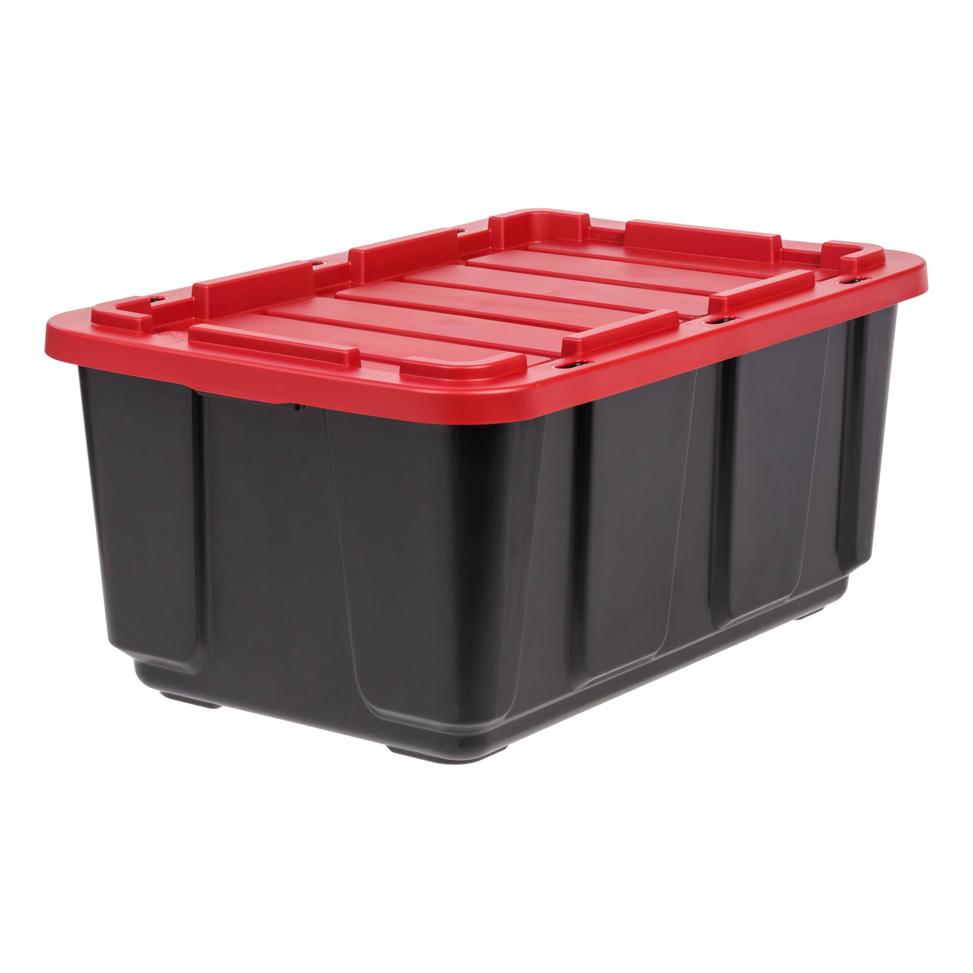 IRIS USA 27Gal/108Qt Large All Weather Heavy Duty Stackable Storage ...