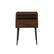 Front. Walker Edison - Contemporary Angled Nightstand - Dark Walnut/Black.