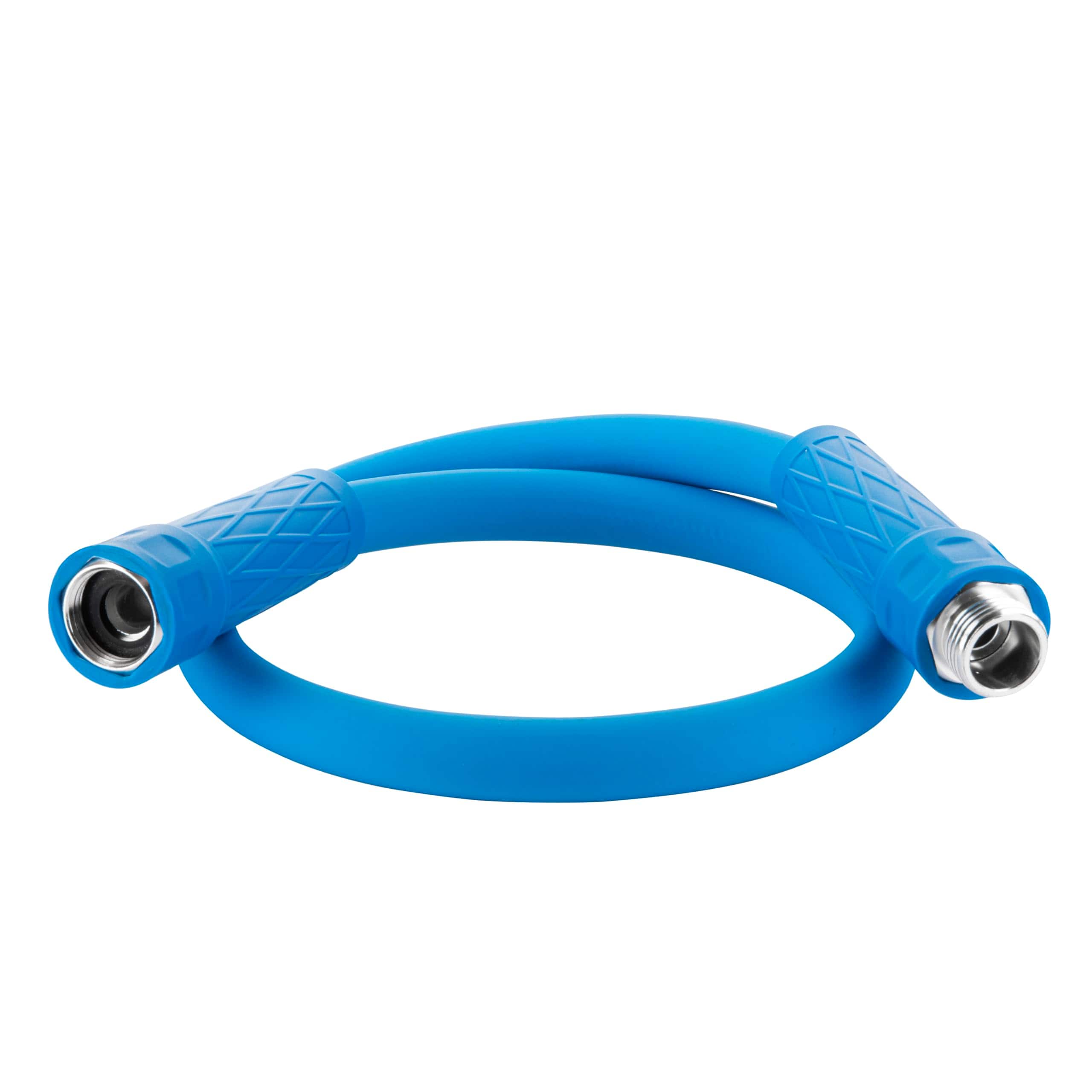 Fabibe - Invictus Garden Hose 50ft 5/8 In Sprayer Nozzle Included 2-layer Heavy Duty Drinking Water Flexible Lightweight Non E - Blue 3 Ft