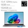 13.4" 120Hz Display
16GB RAM
1024GB SSD
Windows 11 Copilot+PC
Snapdragon X Plus